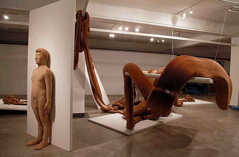 flexible paper sculptures by li hongbo